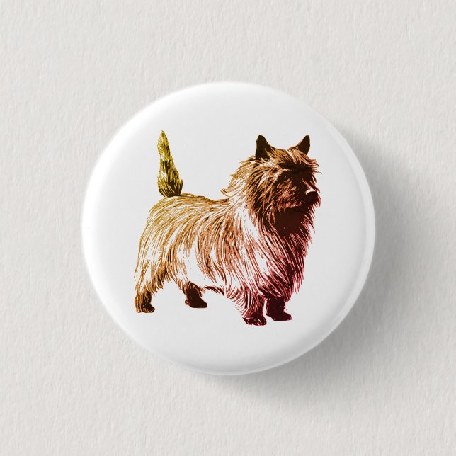 Cairn Terrier Button (Vorderseite)