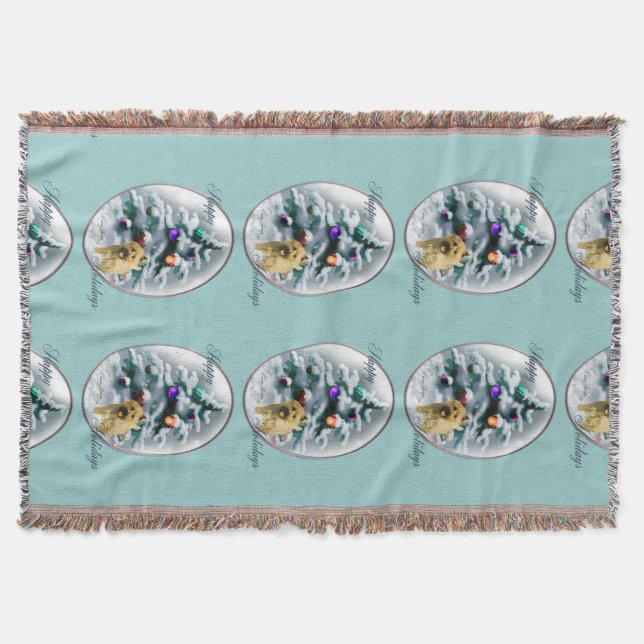 Cairn Terrier Christmas Decke (Vorderseite)