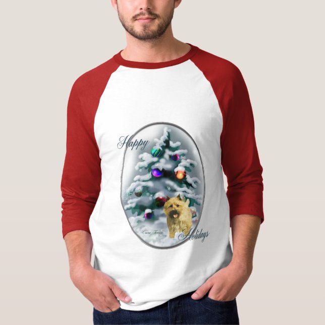 Cairn Terrier Christmas Geschenke T-Shirt (Vorderseite)