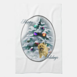 Cairn Terrier Christmas Geschirrtuch