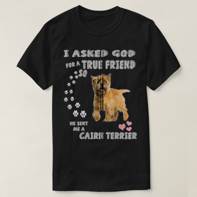 Cairn Terrier Costume, Cairn Dog Mom Dad, Cute Cai T-Shirt (Design vorne)