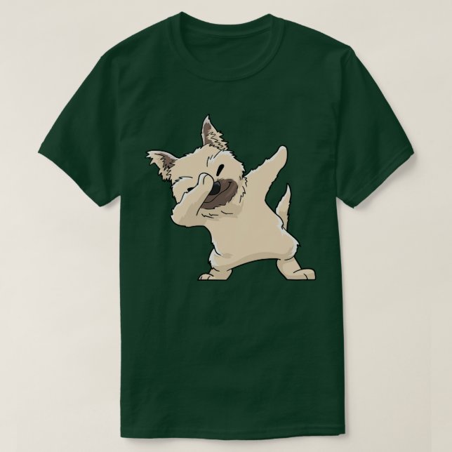 Cairn Terrier Dabbing Kawaii T-Shirt (Design vorne)