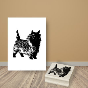 Cairn Terrier Dog Breed Gummistempel