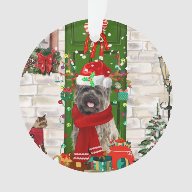 Cairn Terrier Dog Christmas Ornament (Vorderseite)
