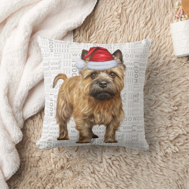 Cairn Terrier Dog Lover Weihnachtsfeiertag Kissen (Decke)
