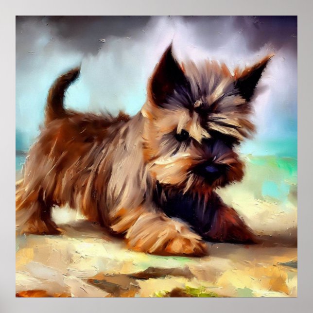 Cairn Terrier Dog Poster (Vorne)