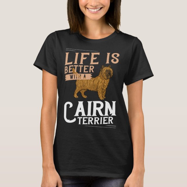 Cairn Terrier Dog  Puppies Owner   3 T-Shirt (Vorderseite)