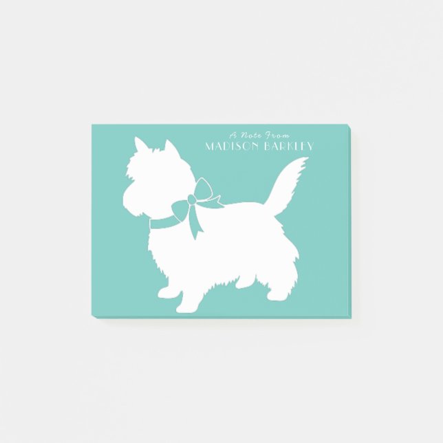 Cairn Terrier Dog Puppy Post-it Klebezettel (Vorderseite)