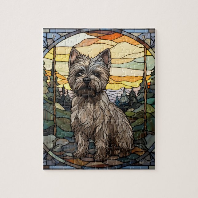 Cairn Terrier Dog Puzzle (Vertikal)