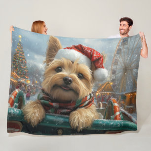 Cairn Terrier Dog Roller Untersetzer Weihnachten Fleecedecke