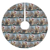 Cairn Terrier Dog Roller Untersetzer Weihnachten