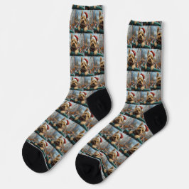 Cairn Terrier Dog Roller Untersetzer Weihnachten Socken
