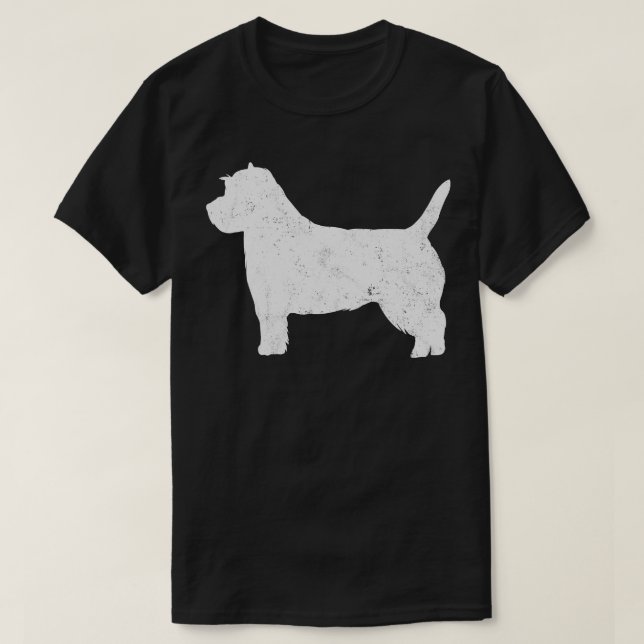 Cairn Terrier Dog Vintag T-Shirt (Design vorne)