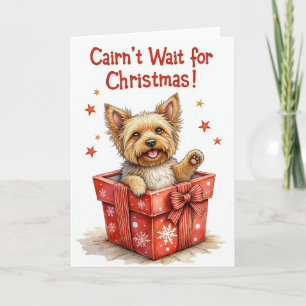 Cairn Terrier Dog Weihnachtsfeiertag Gruß Karte