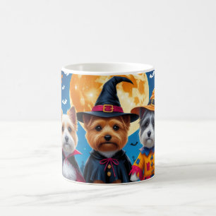 Cairn Terrier Dogs Pumpkin Halloween Funny Kaffeetasse