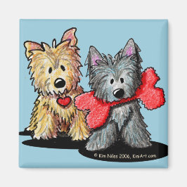 Cairn Terrier Duo Magnet