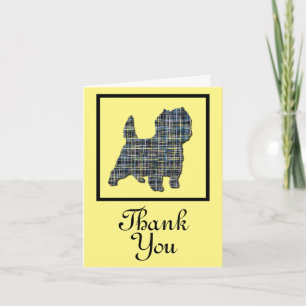 Cairn Terrier English Dog Vielen Dank, dass Sie di Karte