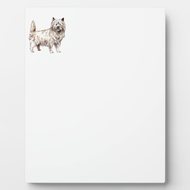 Cairn Terrier Fotoplatte (Vorderseite)