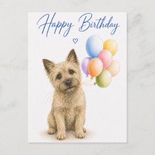 Cairn Terrier Geburtstag Postkarte