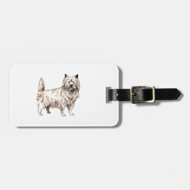Cairn Terrier Gepäckanhänger (Vorderseite horizontal)