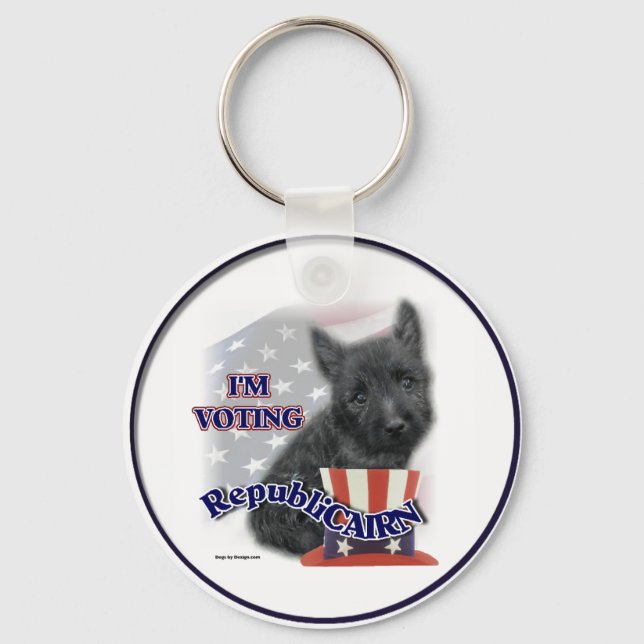 Cairn Terrier Geschenke Schlüsselanhänger (Vorderseite)