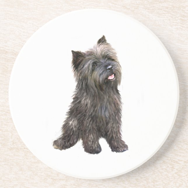 Cairn Terrier - gestromt Untersetzer (Vorne)