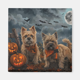 Cairn Terrier Halloween Gruselig Magnet