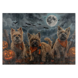 Cairn Terrier Halloween Gruselig Schneidebrett