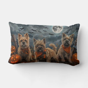 Cairn Terrier Halloween Spooky Lendenkissen