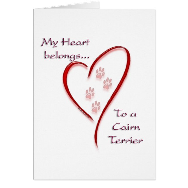 Cairn Terrier Heart Belongs (Vorne)