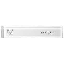 Cairn Terrier | Heritage Minimalist  Desk Name Namensplakette