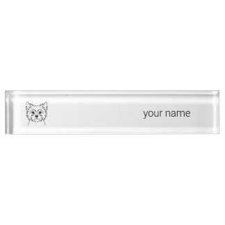 Cairn Terrier | Heritage Minimalist Schreibtischna Namensplakette
