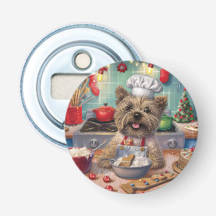 Cairn Terrier Holiday Baking: Feierliche Weihnacht Flaschenöffner