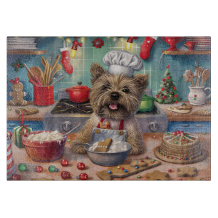 Cairn Terrier Holiday Baking: Feierliche Weihnacht Schneidebrett