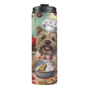 Cairn Terrier Holiday Baking: Feierliche Weihnacht Thermosbecher