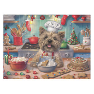 Cairn Terrier Holiday Baking: Feierliche Weihnacht Tischdecke
