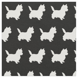 Cairn Terrier Hund Silhouette Stoff
