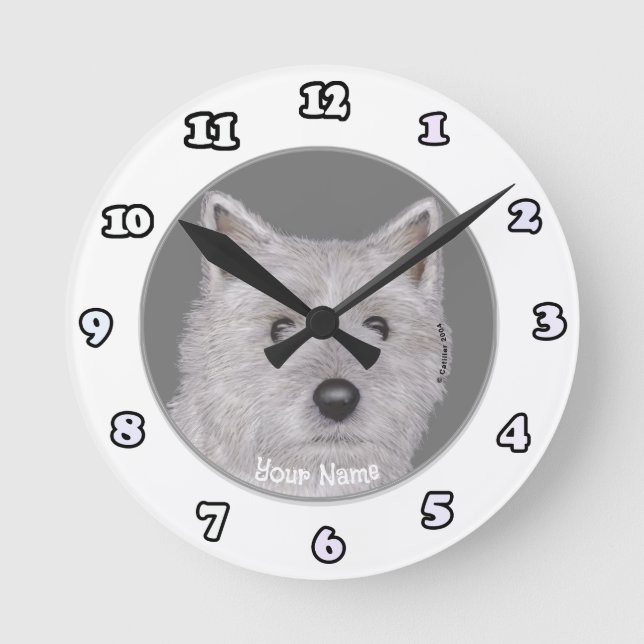 Cairn Terrier Hund Uhr (Vorderseite)
