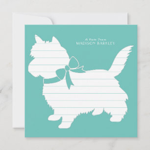 Cairn Terrier Hund Welpe Dankeskarte