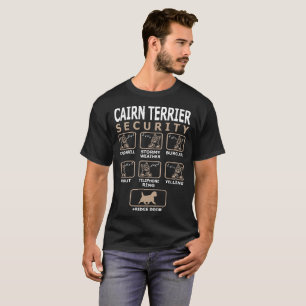 Cairn-Terrier-Hundesicherheit Pets Liebe-lustiges T-Shirt