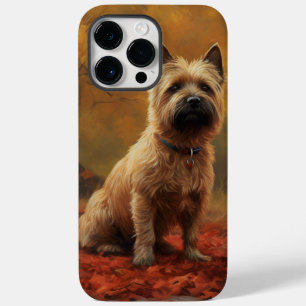 Cairn Terrier im Herbstlaub Fall Inspiriert Case-Mate iPhone 14 Pro Max Hülle