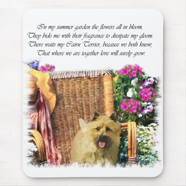 Cairn Terrier Kunstgeschenke Mousepad (Vorne)