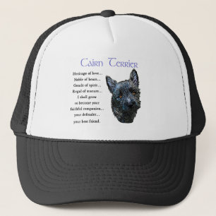 Cairn Terrier Kunstgeschenke Truckerkappe