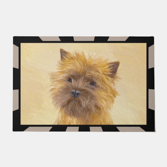Cairn Terrier Malerei - Niedliche Original Hunde K Fußmatte (Vorderseite)