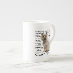 Cairn-Terrier-Merkmal-Knochen-China-Tasse Prozellantasse