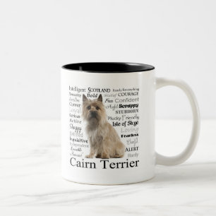 Cairn-Terrier-Merkmal-Tasse Zweifarbige Tasse