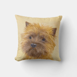 Cairn Terrier Painting - Niedliche Original Dog Ar Kissen