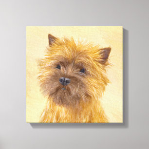 Cairn Terrier Painting - Niedliche Original Dog Ar Leinwanddruck