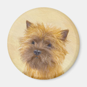 Cairn Terrier Painting - Niedliche Original Dog Ar Magnet