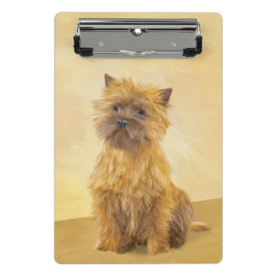 Cairn Terrier Painting - Niedliche Original Dog Ar Mini Klemmbrett